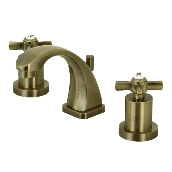 KS4943ZX Millennium 8" Widespread Bathroom Faucet, Antique Brass